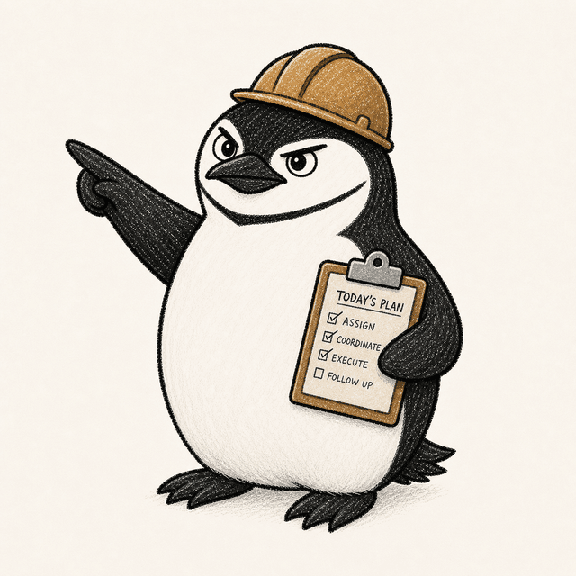 The Chinstrap Foreman penguin illustration